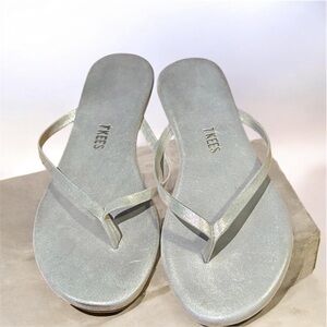 TKEES Metallic Silver Women's Sandals